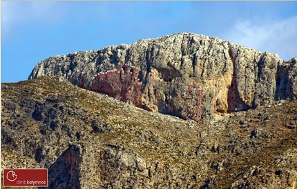 Due novità a Kalymnos: la falesia Prophitis Andreas e Space Walk, la via lunga più facile dell'isola.