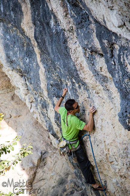 Campo Solagna - Mauro Dell'Antonia climbing Cobra