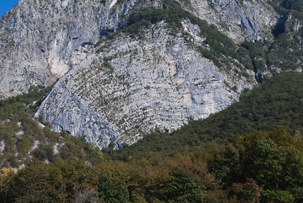 Ventaglio, rock climbing at Gemona