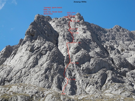 Cordillera Huayhuash, Peru - Carlo Cosi, Davide Cassol - The lower section of Laurapaq