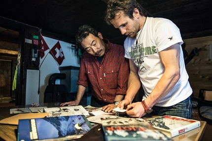 Roger Schaeli - L'alpinista svizzero Roger Schaeli assieme a Takio Kato uno dei primi salitori della 