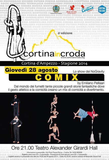 Cortina InCroda: lo spettacolo Comix dei NoGravity