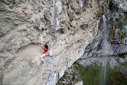 Petzl RocTrip 2014 - Nina Caprez climbing at Baile Herculane, Romania