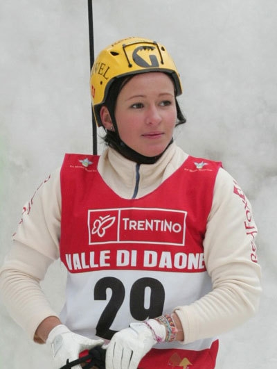 Ice Master Daone 2009 - Maria Tolokonina, winner of the Difficulty and Speed competitions in Valle di Daone, Italy last weekend.