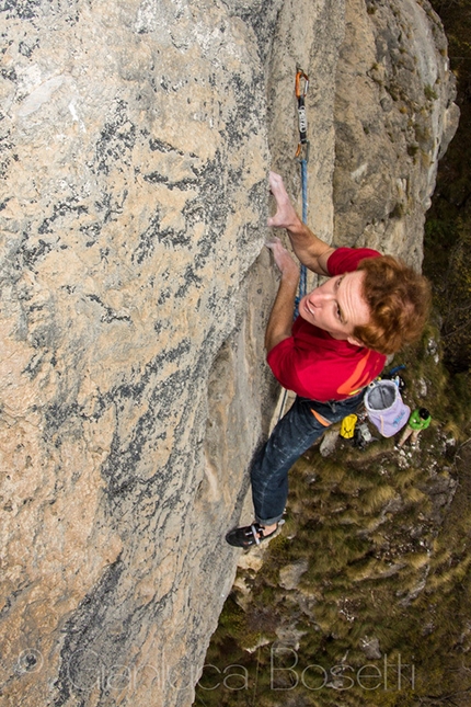 Gabriele Moroni - Gabriele Moroni climbing Goldrake 9a+, Cornalba, in 2012