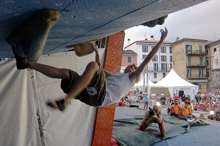 Gabriele Moroni - Gabriele Moroni, aged 16, competing in the European Bouldering Championship at Lecco in 2004 where he won bronze.