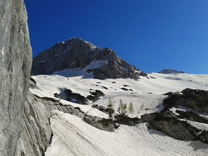 Monte Robon, Alpi Giulie, Andrea Polo, Gabriele Gorobey - Liberi di scegliere, Monte Robon: panorama innevato e M. Cergnala