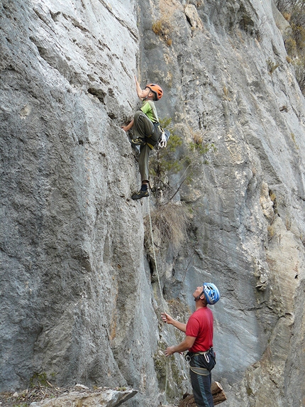 Climbing in Sardinia - Climbing at the new sector Music Land, Oliena