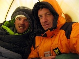 Makalu winter 2009 - Simone Moro and Denis Urubko