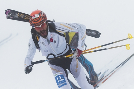 Campionati italiani di sci alpinismo 2015 - Filippo Beccari durante i Campionati italiani di sci alpinismo 2015