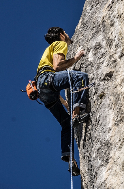 Cornalba - Tiziano Asperti climbing Feedback 8b, Cornalba