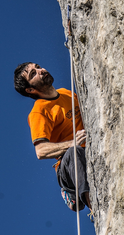 Cornalba - Tiziano Asperti climbing Feedback 8b, Cornalba