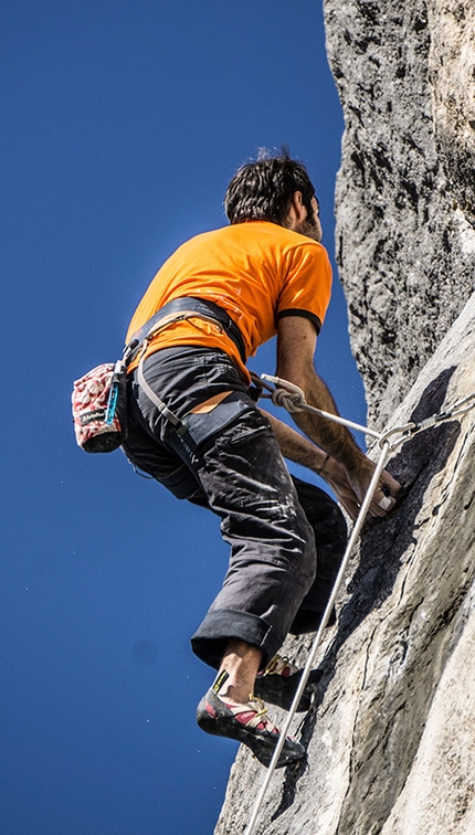 Cornalba - Daniele Calegari climbing Feedback 8b, Cornalba