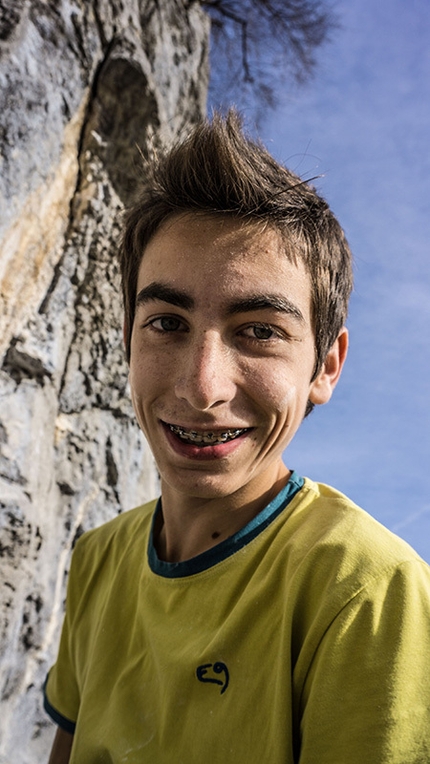 Luca Bana, Nasolino - Luca Bana climbing 'Bava Lucente di Lumaca' 8a, Nasolino