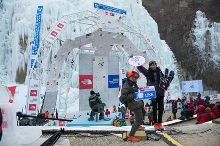 Ice Climbing World Cup 2015 - durante la Coppa del Mondo di Ghiaccio 2015 a Cheongsong