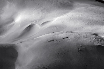 Dolomiti skiing, Francesco Vascellari, Davide D'Alpaos, Loris De Barba - On the Pale di San Martino plateau