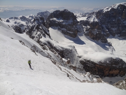 Cima Brenta - parete Sud con gli sci per Alessandro Beber e Marco Maganzini