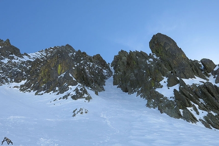 Monte Malinvern, Alpi Marittime, Mattia Salvi - Il Canale Dufranc, Monte Malinvern (2939m), Alpi Marittime