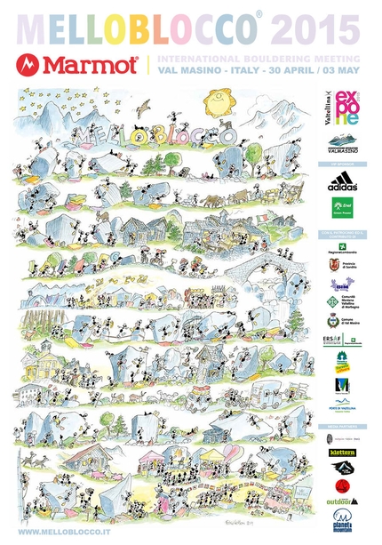Melloblocco 2015 - Melloblocco 2015: dal 30 aprile al 3 maggio 2015 si terrà in Val di Mello - Val Masino il più grande raduno di boulder e arrampicata del mondo.
