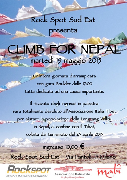 Climb for Nepal al Rock Spot Sud Est di Milano