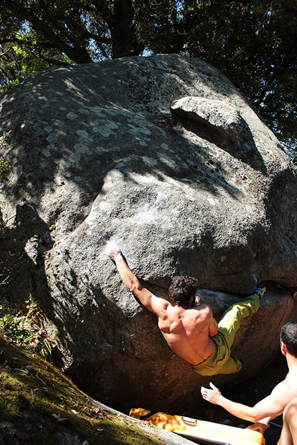 Luogosanto, Gallura, Sardegna - Durign the Boulder Contest Rock & Walls 2015 at Luogosanto, Sardinia, Italy.
