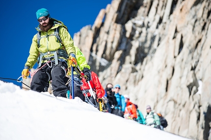 Arc'teryx Alpine Academy 2015 Mont Blanc - First groups goind down
