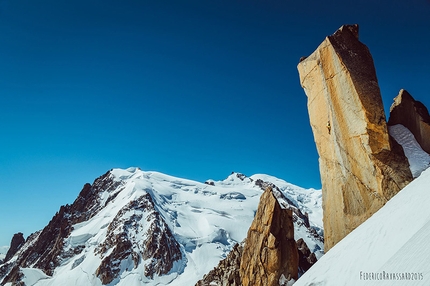 Federica Mingolla climbs Digital Crack on Mont Blanc