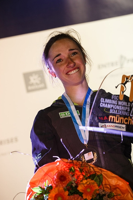 Bouldering World Championships 2014 - Juliane Wurm at the Bouldering World Championships 2014 in Munich