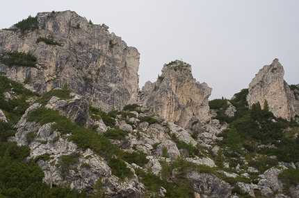 Bec de Roces, nuova falesia d'arrampicata in Dolomiti