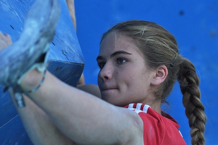 IFSC World Youth Championships - World Youth Climbing Championships: during the Male Boulder Finals, Urska Repusic