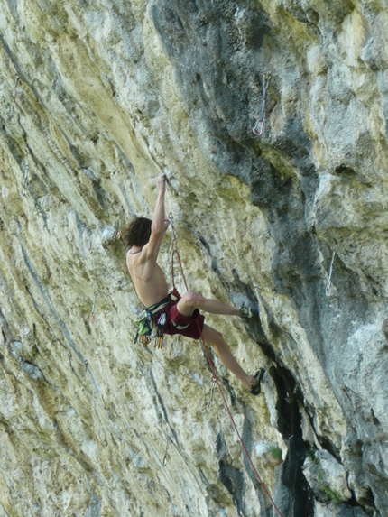 Adam Ondra and the first 8c on-sight in Italy