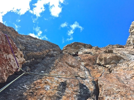 Dolomitspit, new Dolomites rock climb up Sas Ciampac