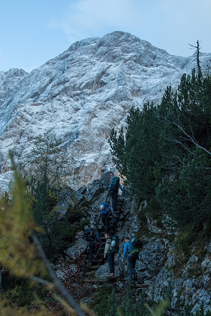 Jure Breceljnik, Slovenia - Jure's Challenge, during the ascent on 18/10/2015 in the Kamnik - Savinja Alps, Slovenia