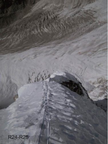 Talung, Himalaya, Nepal, Nikita Balabanov, Mikhail Fomin - Urkrainian mountaineers Nikita Balabanov and Mikhail Fomin making the first ascent of the NNW Spur of Talung (7349m), Himalaya, Nepal, from 18 - 25 October 2015
