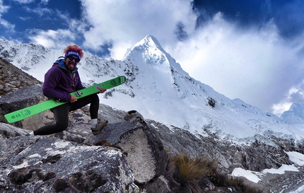Enrico Mosetti e lo sci nella Cordillera Blanca in Perù
