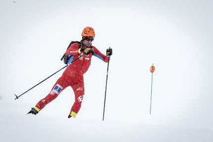 Coppa del Mondo di scialpinismo 2016 - Kilian Jornet Burgada durante la prima tappa della Coppa del Mondo di scialpinismo 2016 a Font Blanca, Andorra. Gara Individuale.