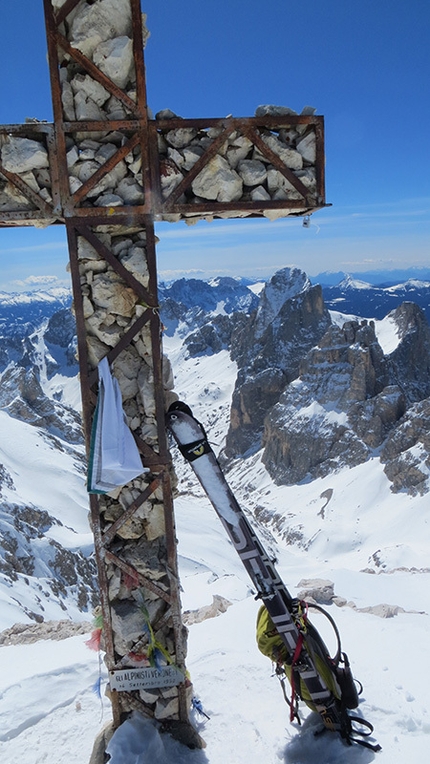 Sci Ripido e Scialpinismo. I 3000 delle Dolomiti - La cima del Catinaccio d'Antermoia