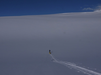 Henry Worsley e il bisogno di esplorare - L'esploratore britannico Henry Worsley il 02 gennaio 2016 durante il suo  tentativo di attraversare il continente antartico