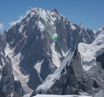 Link Sar West, Karakoram, Jon Griffith, Andy Houseman - Jon Griffith and Andy Houseman during their ascent of Link Sar West, Karakoram (07/2015)