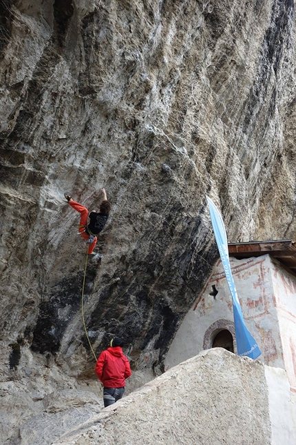 Adam Ondra, Arco, Garda Trentino - Adam Ondra in arrampicata all'eremo di San Paolo, Arco