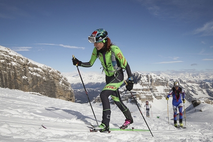 Ski mountaineering: 42 Ski Alp Race Dolomiti di Brenta - Alba De Silvestro during the 42nd Ski Alp Race in the Brenta Dolomites