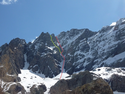 Alpinismo, Alpi Orobie, Pizzo dell'Omo, Val d'Ambria, Ivo Ferrari - La parete Ovest-Nord-Ovest del Pizzo dell'Omo in Val d'Ambria, Orobie