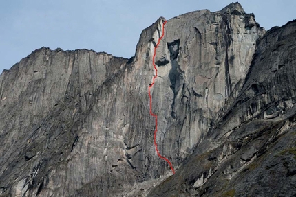 Cirque of the Unclimbables - The line of 
