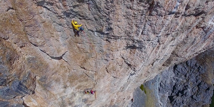 Hart aber Fair, new multi-pitch rock climb in the Dolomites