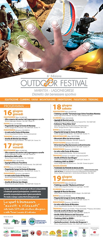 Outdoor Festival Maratea-Lagonegrese 2016