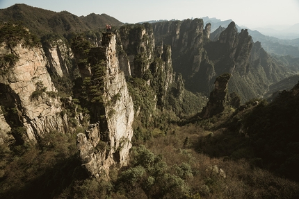 Zhangjiajie, China, climbing, Mayan Smith-Gobat, Ben Rueck, Liu Yongban, Xiao Ting - Climbing at Zhangjiajie, China