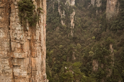 Zhangjiajie, China, climbing, Mayan Smith-Gobat, Ben Rueck, Liu Yongban, Xiao Ting - Climbing at Zhangjiajie, China