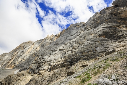 Federica Mingolla, Via Attraverso il Pesce, Marmolada, Dolomiti - La parete sud della Marmolada in Dolomiti