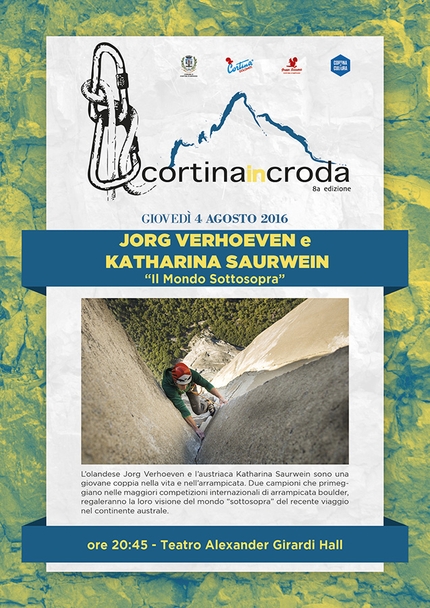 Cortina InCroda 2016 - Giovedì 4 agosto 2016 Katharina Saurwein e Jorg Verhoeven saranno gli ospiti di Cortina InCroda