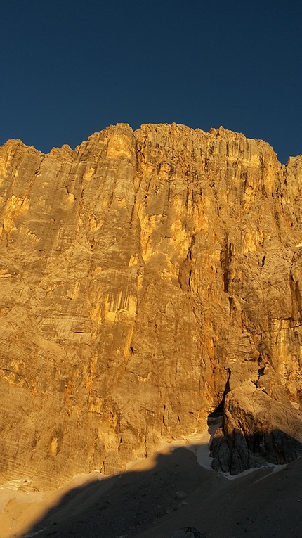 Civetta Pelmo Dolomiti, Lerri Torresan - CivElmo 16/07/2016: parete nord del Civetta al tramonto